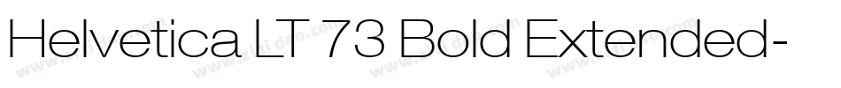 Helvetica LT 73 Bold Extended字体转换